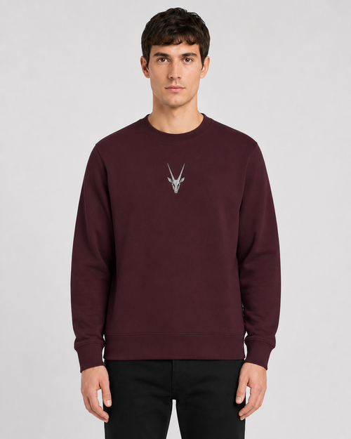 ORIYEN Burgundy Essentials Sweatshirt (Burgundy/Wine)