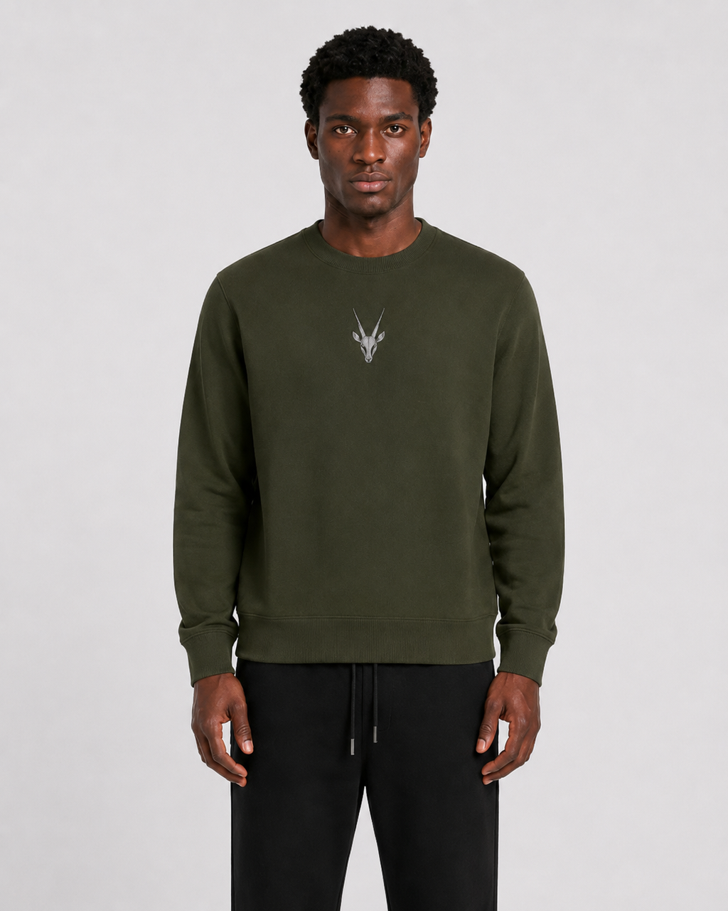 ORIYEN Olive Essentials Sweatshirt (Olive Green)