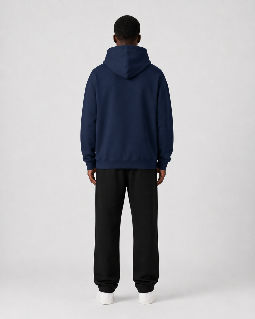 ORIYEN Navy Lightweight Hoodie (Navy Blue)