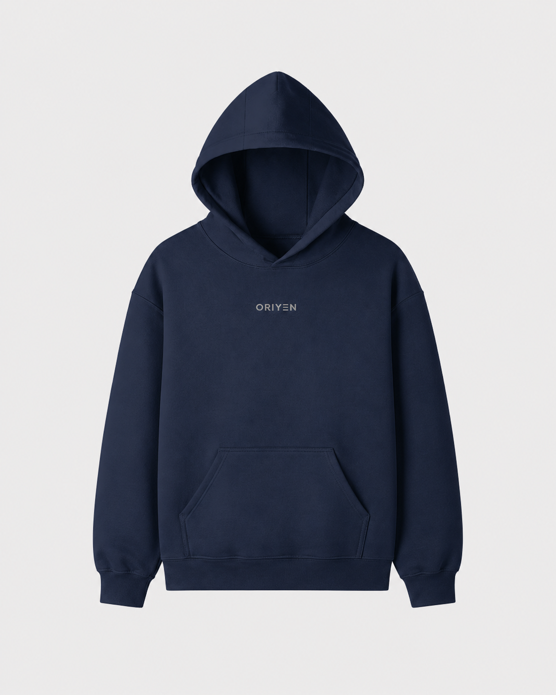 ORIYEN Navy Lightweight Hoodie (Navy Blue)