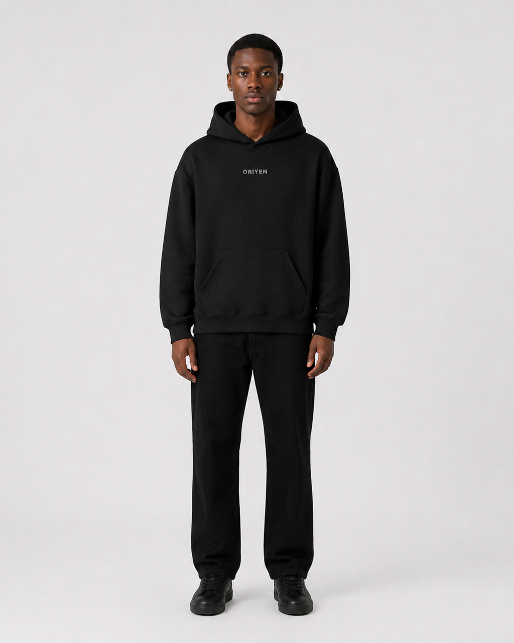 ORIYEN Midnight Lightweight Hoodie (Black)