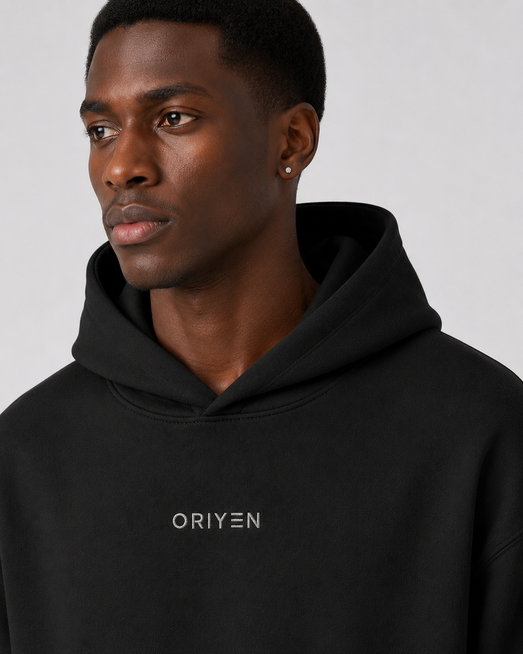 ORIYEN Midnight Lightweight Hoodie (Black)