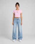 ORIYEN Dust Pink Women's Crop Tee (Pink)