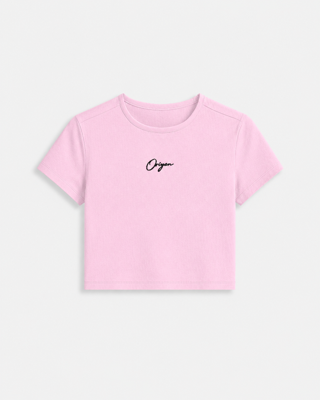 ORIYEN Dust Pink Women's Crop Tee (Pink)