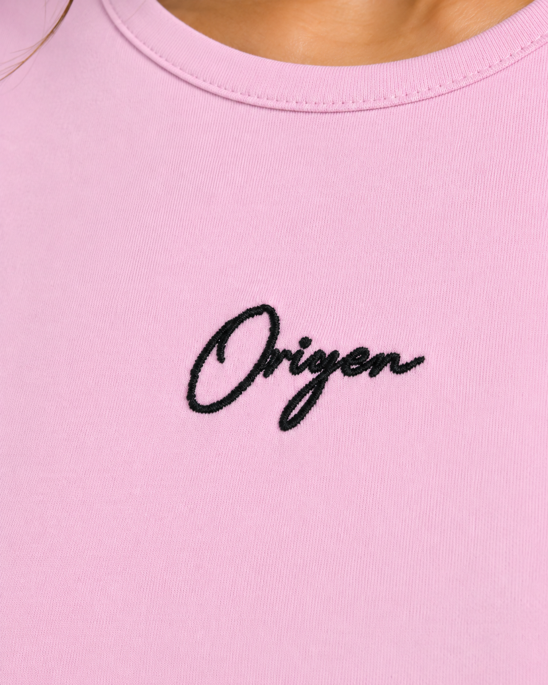 ORIYEN Dust Pink Women's Crop Tee (Pink)