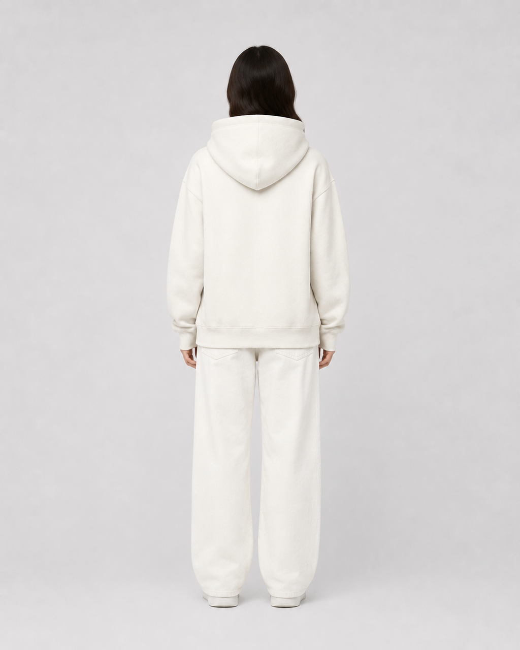 ORIYEN Woven Fate Women's Hoodie (Off White)