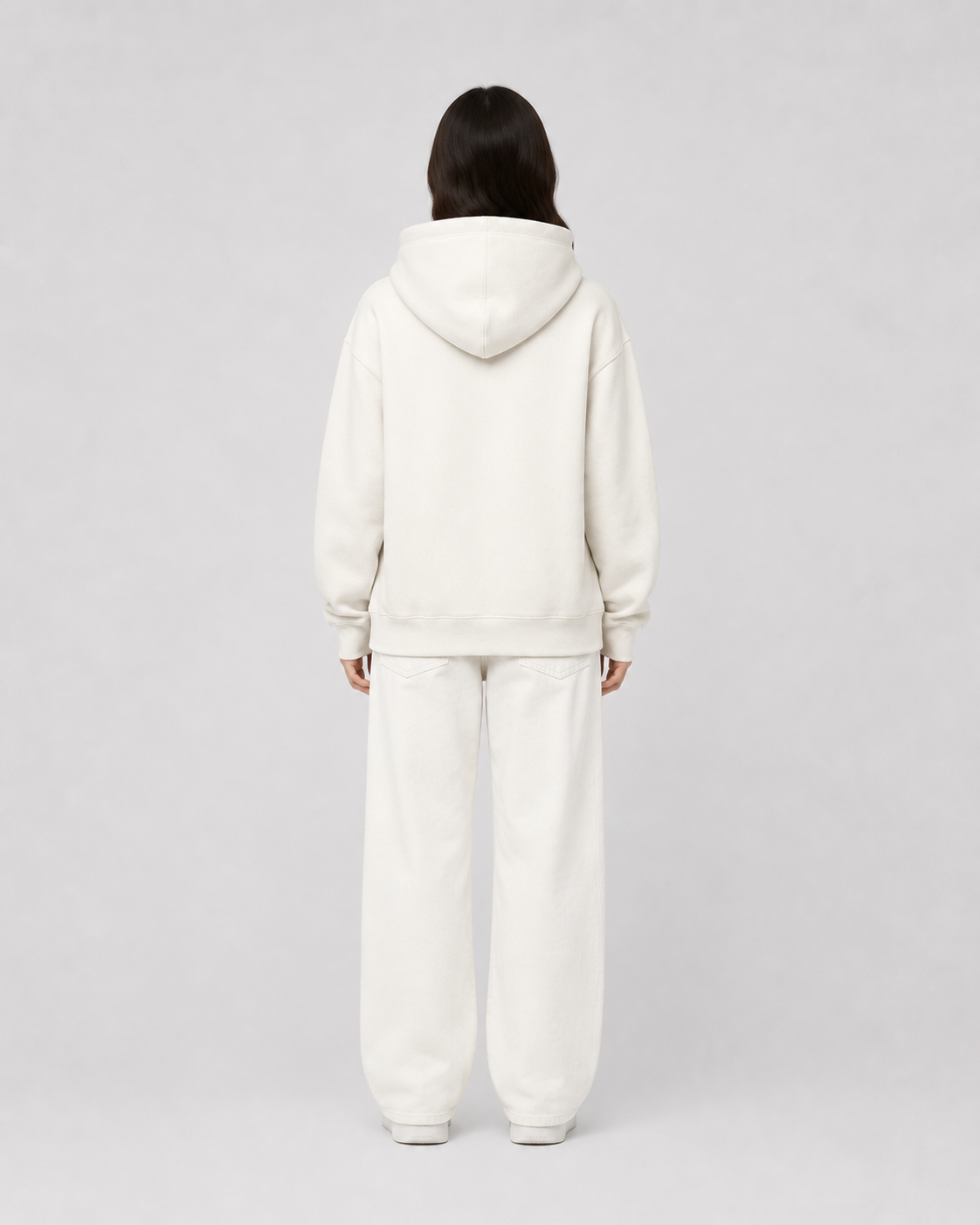 ORIYEN Woven Fate Women's Hoodie (Off White)