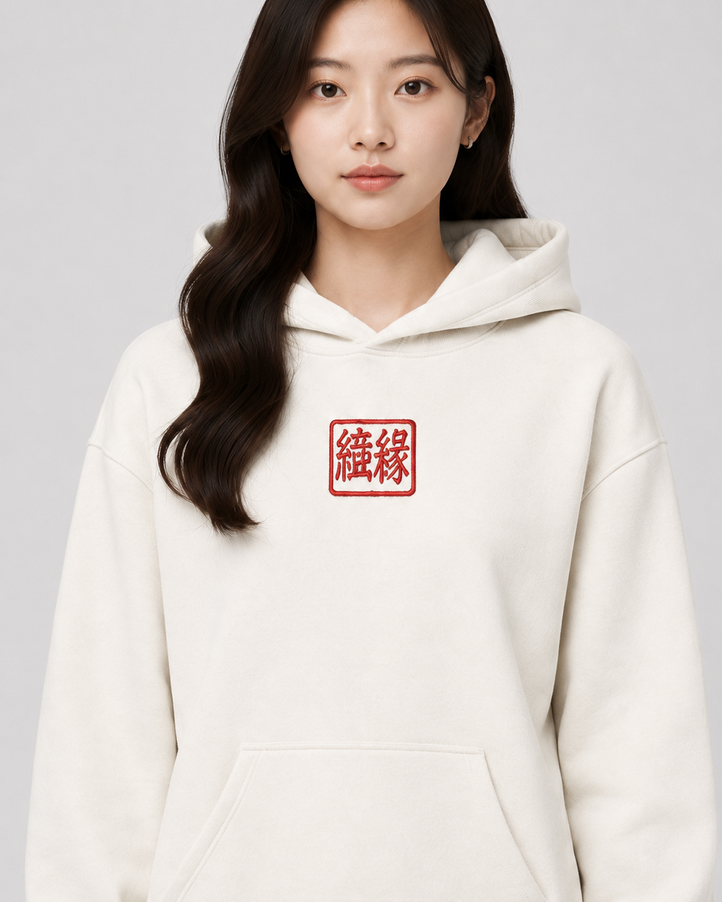 ORIYEN Woven Fate Women's Hoodie (Off White)