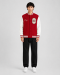 ORIYEN Legacy Varsity Jacket — Crimson