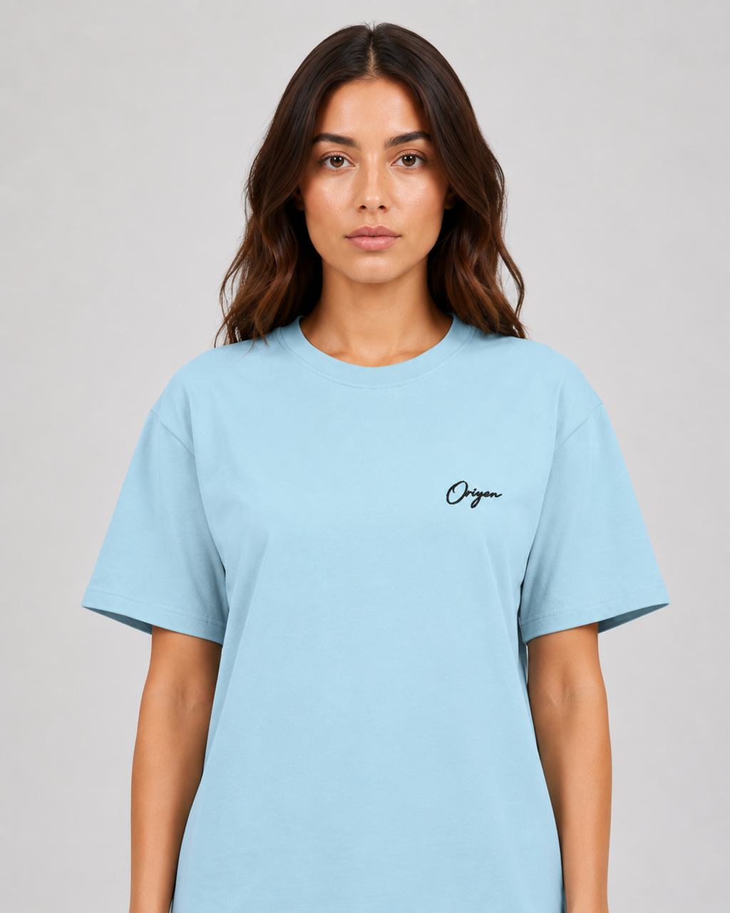 ORIYEN Women's Baby Blue Tee (Baby Blue)
