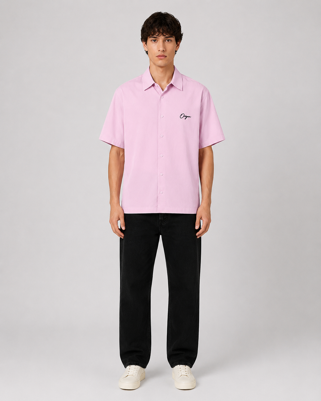 ORIYEN Blush Oversized Shirt (Pink)