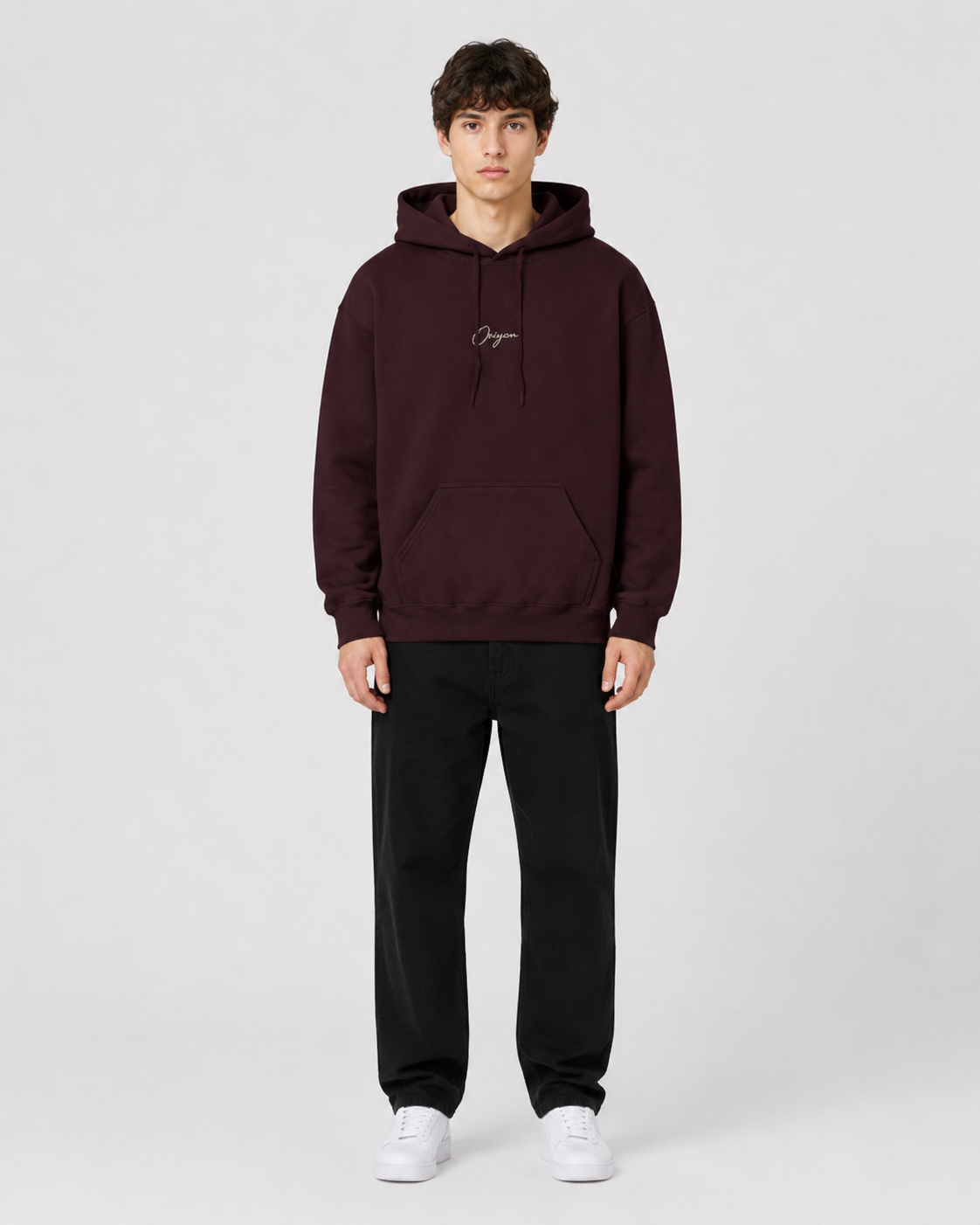 ORIYEN Wine Hoodie (Burgundy)