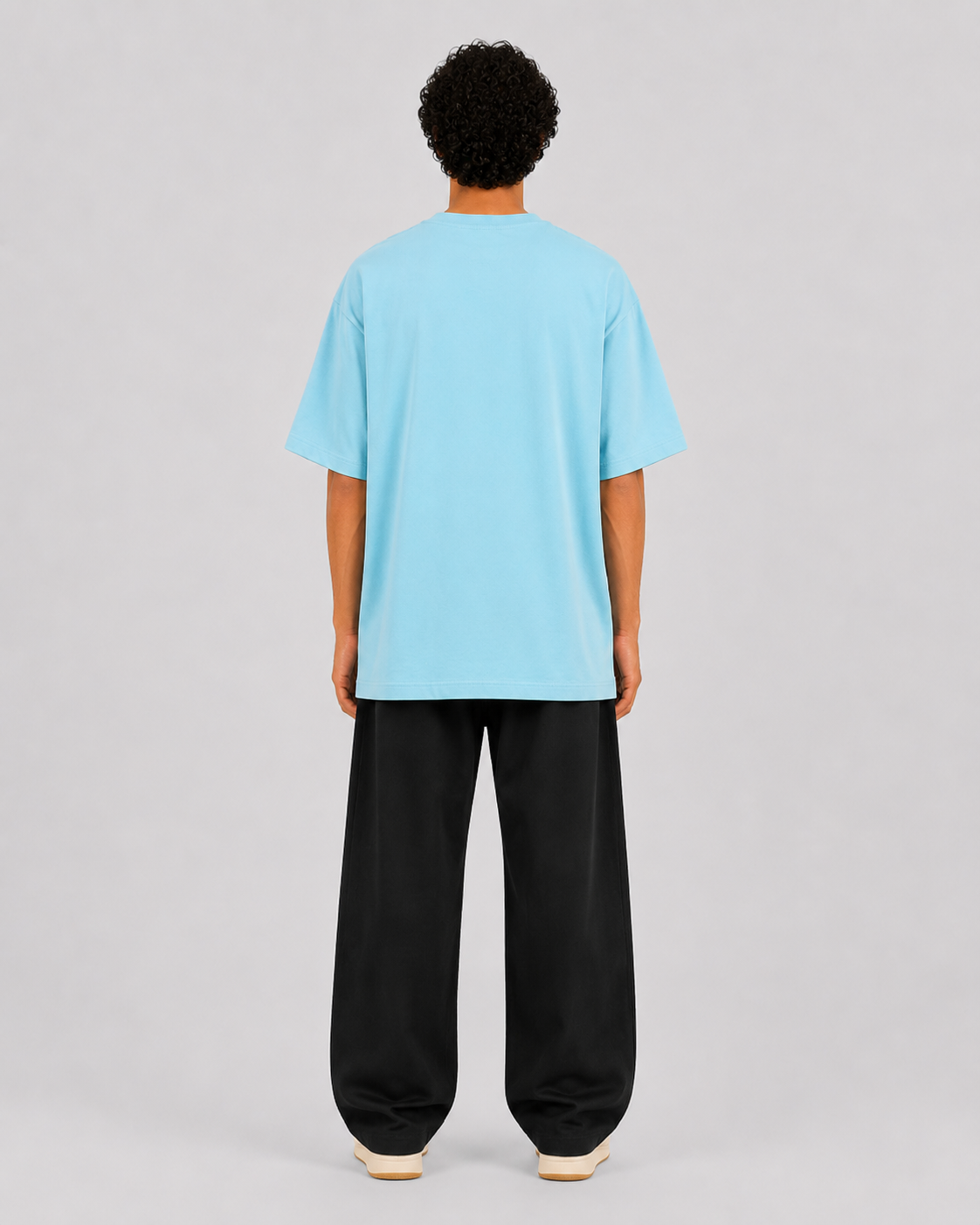 ORIYEN Glacier Oversized Tee (Ice Blue)