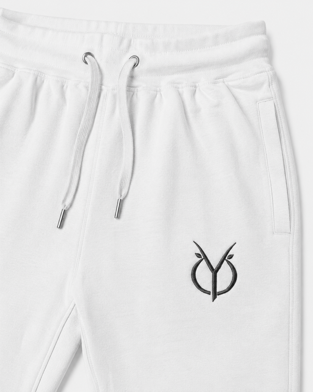 ORIYEN Emblem Joggers (White)