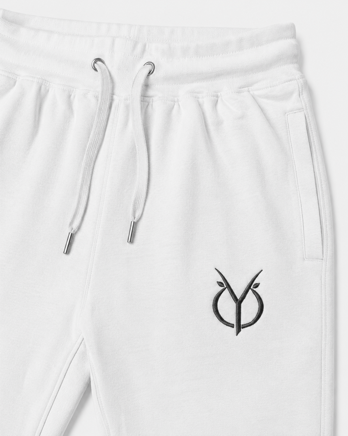 ORIYEN Emblem Joggers (White)