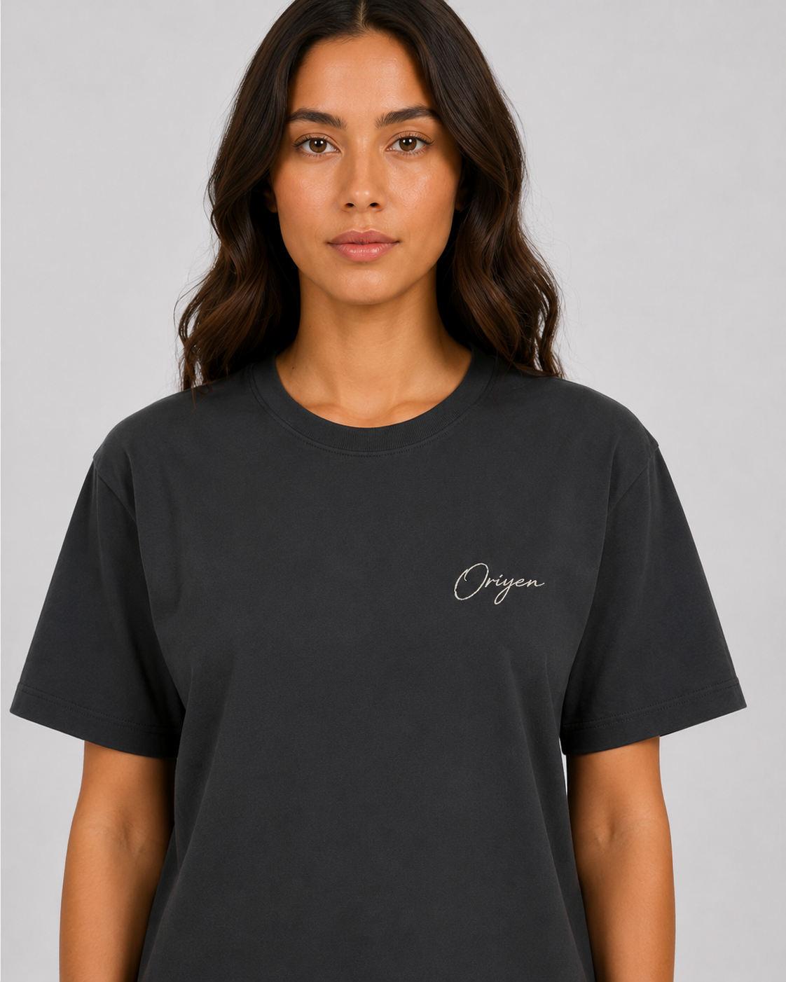 ORIYEN Women's Graphite Tee (Steel Grey)