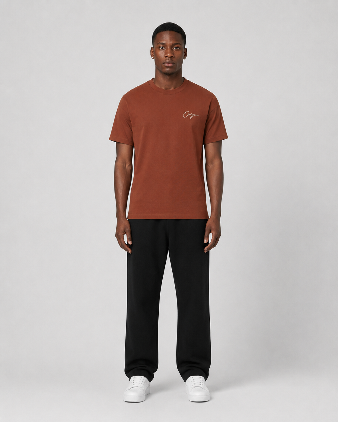ORIYEN Terra Tee (Terracotta Brown)