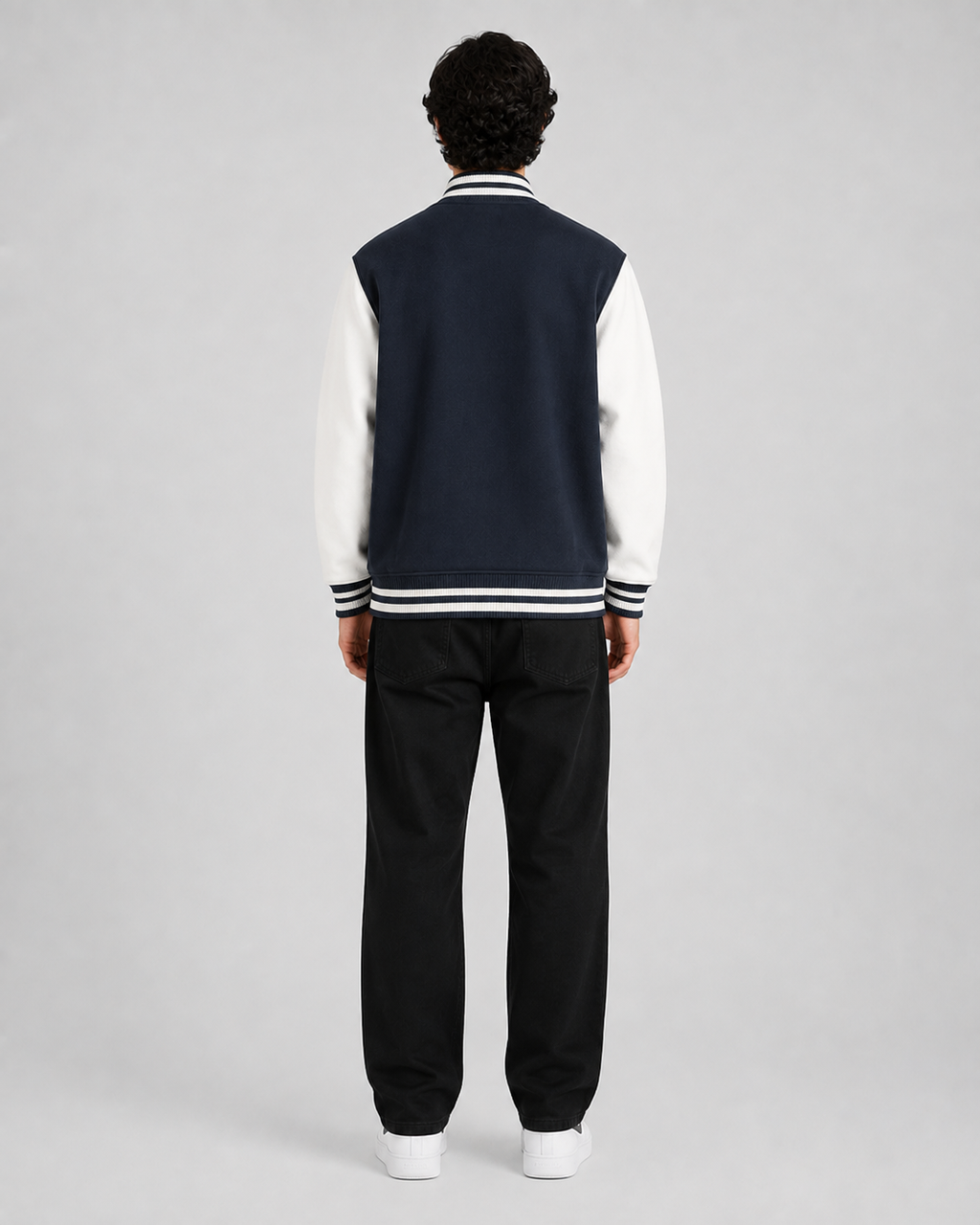ORIYEN Legacy Varsity Jacket — Navy