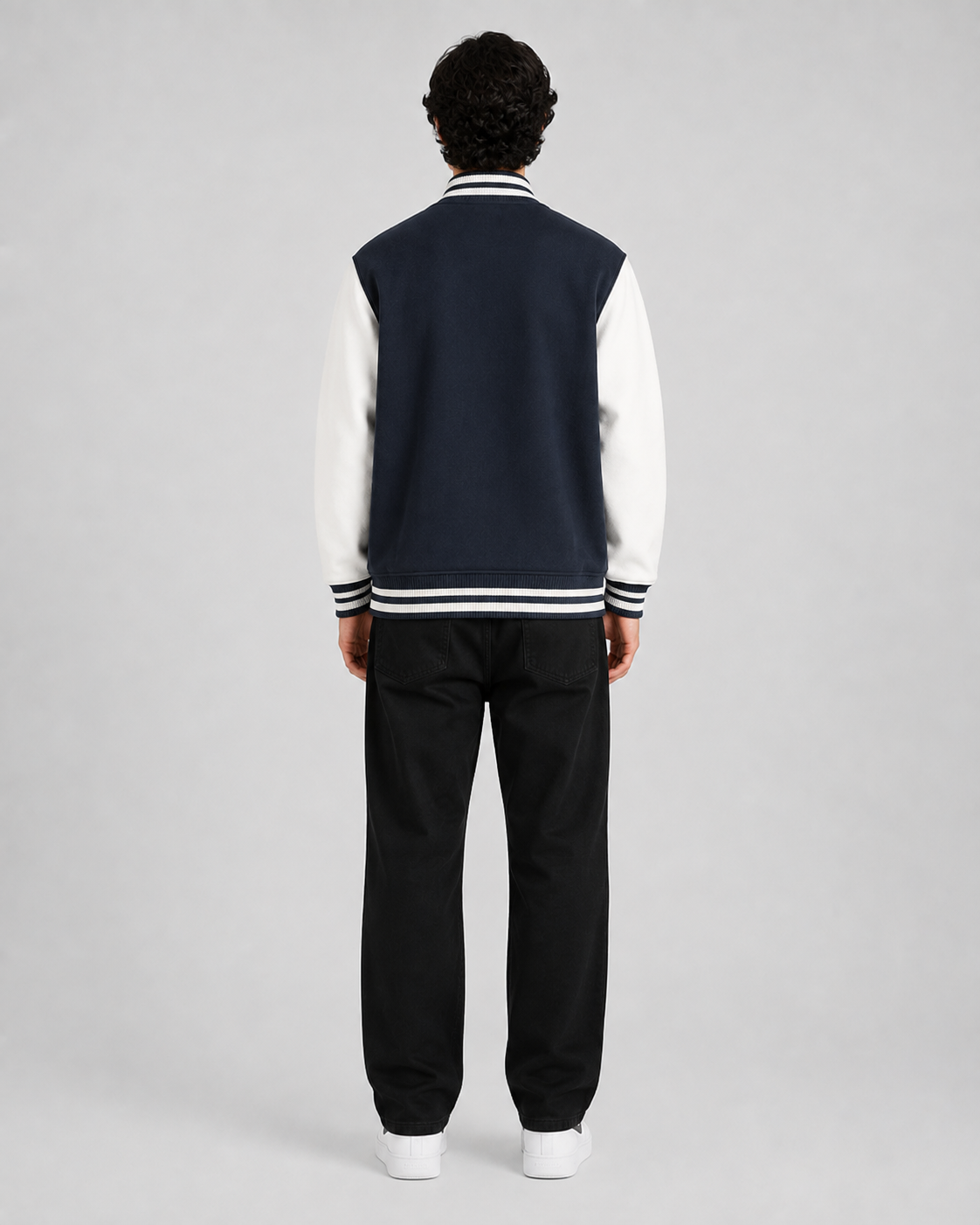 ORIYEN Legacy Varsity Jacket — Navy