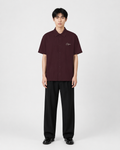 ORIYEN Wine Oversized Shirt (Burgundy)