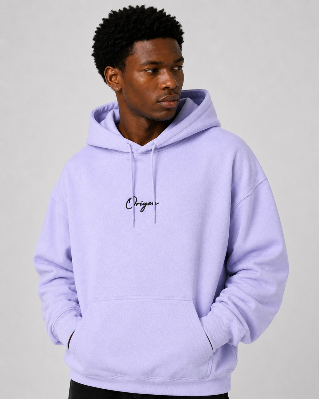 ORIYEN Oversized Heavyweight Hoodie (Lavender)