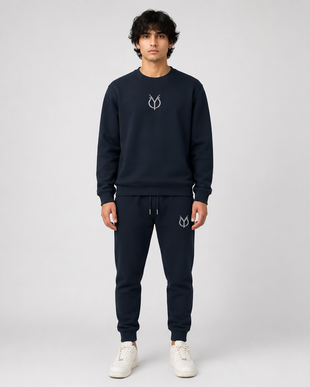 ORIYEN Navy Essentials Co-Ord Set