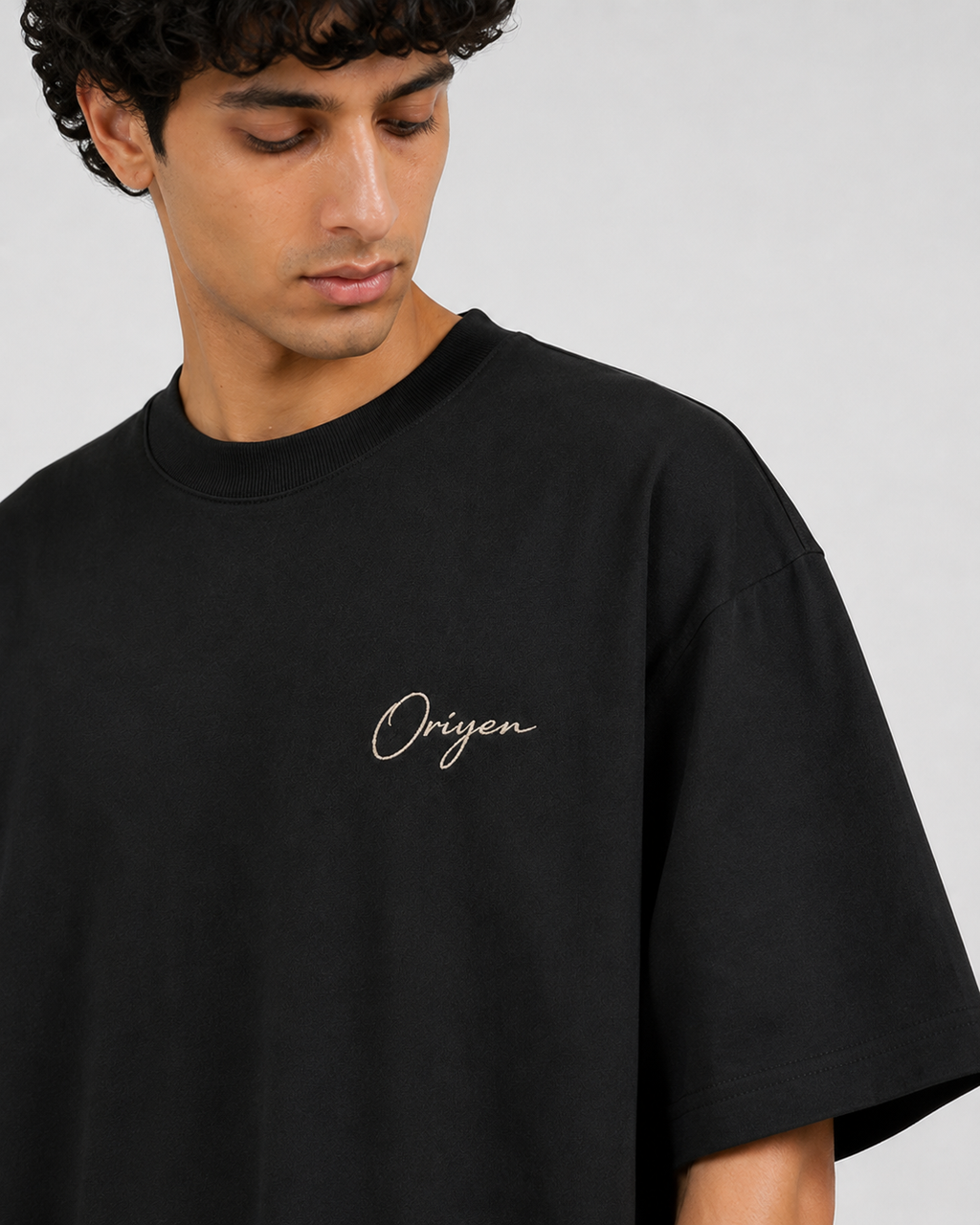 ORIYEN Midnight Heavyweight Oversized Tee (Black)