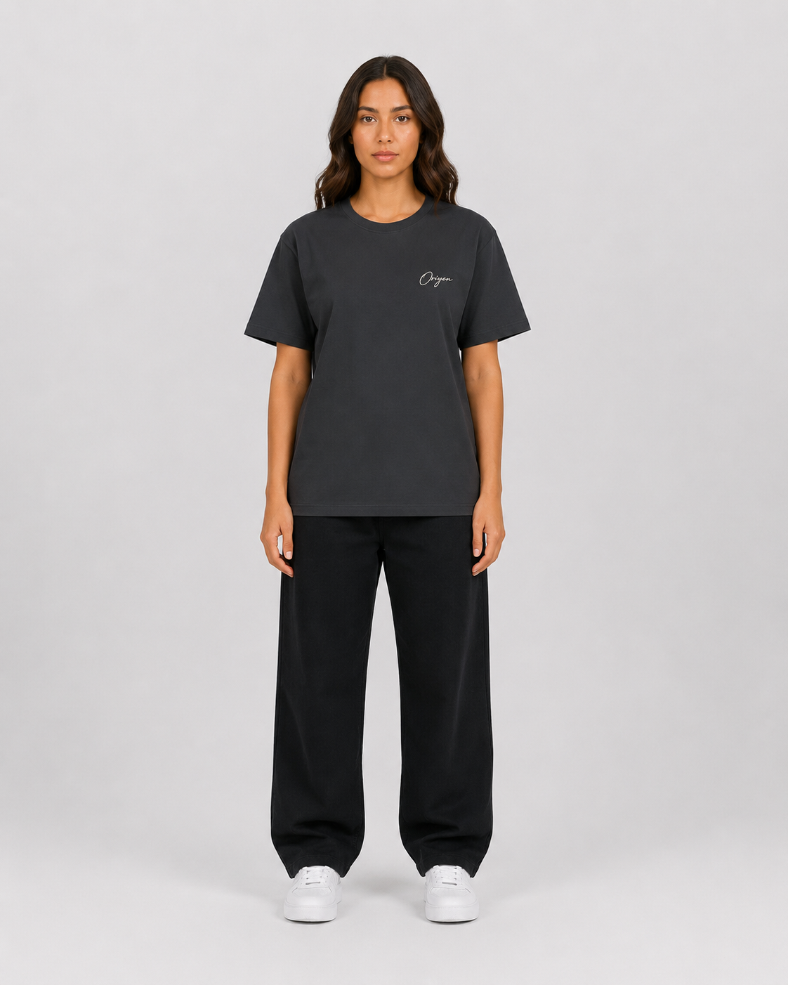 ORIYEN Women's Graphite Tee (Steel Grey)