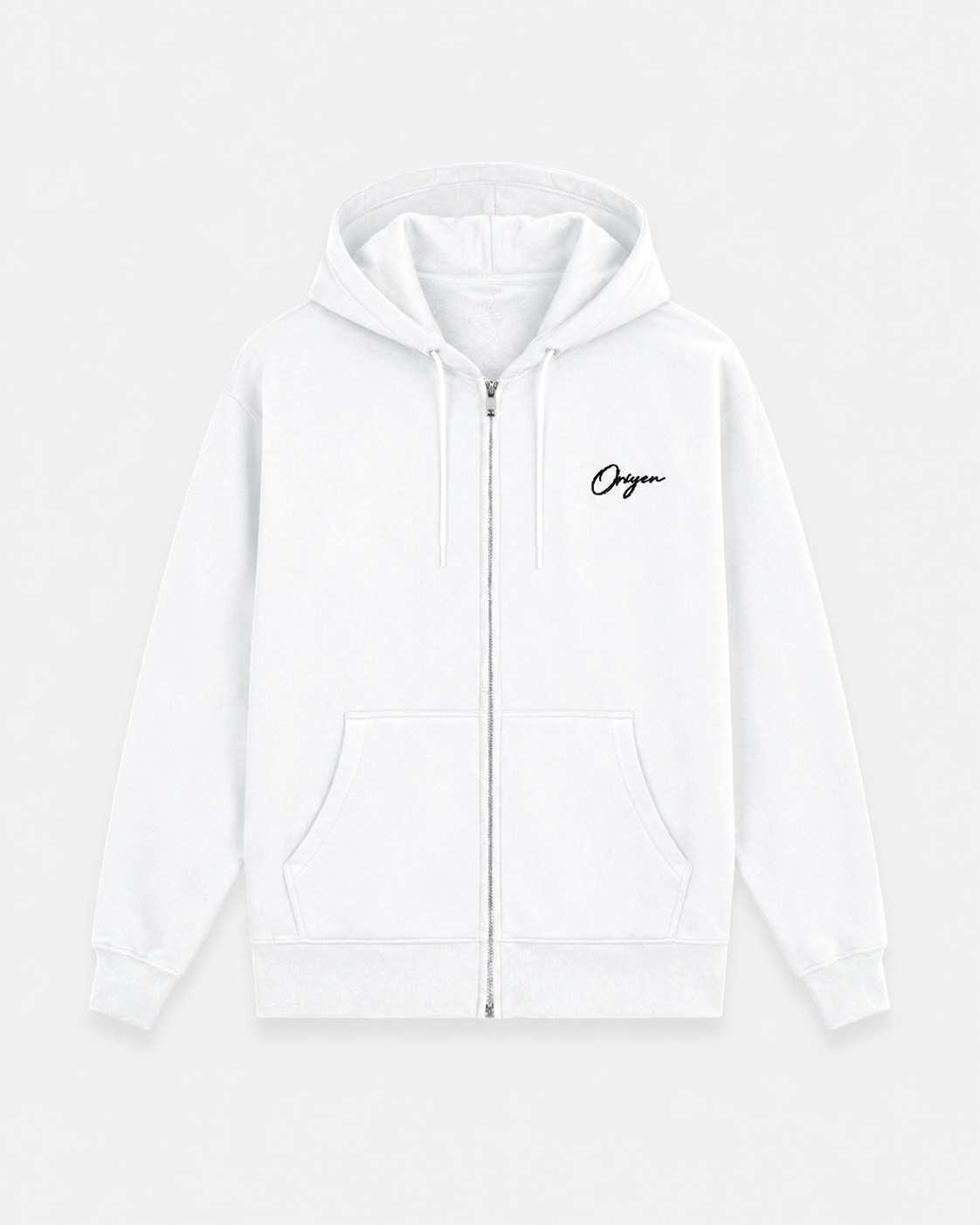 ORIYEN Frost Zip Hoodie (White)