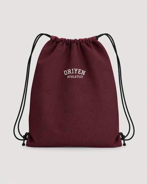 ORIYEN Athletics Drawstring Bag (Burgundy)