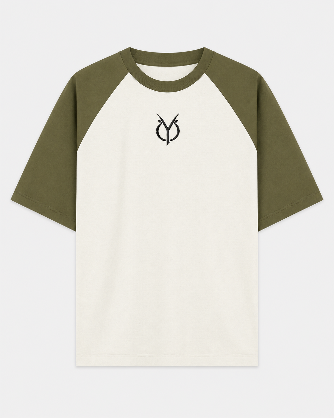 ORIYEN Emblem Oversized Tee (Olive)