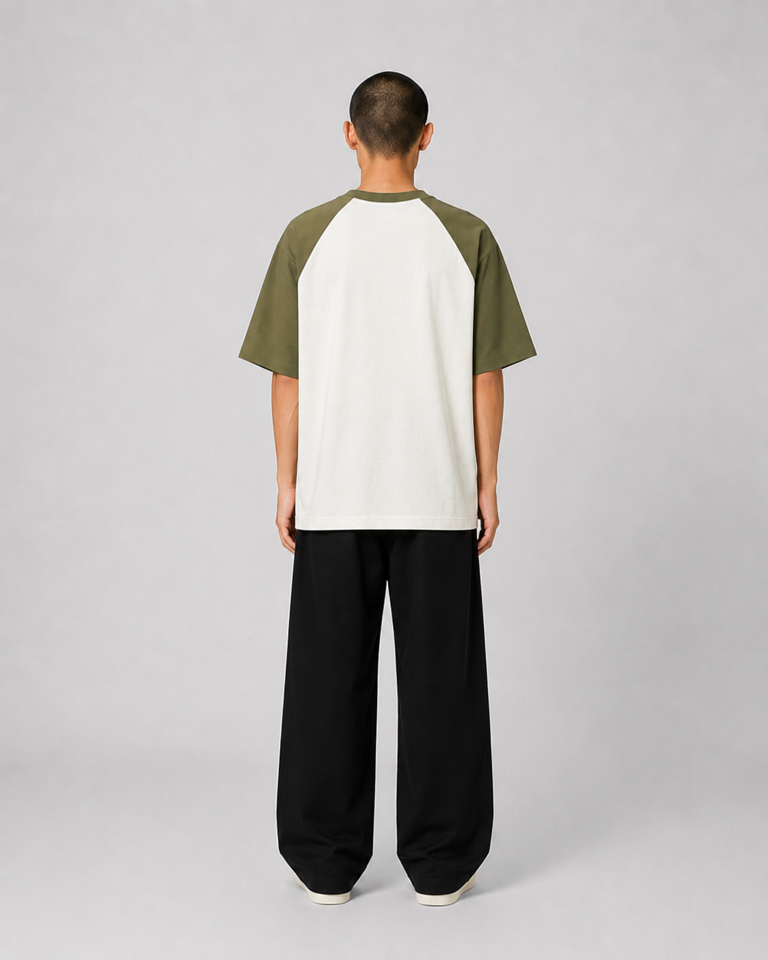 ORIYEN Emblem Oversized Tee (Olive)