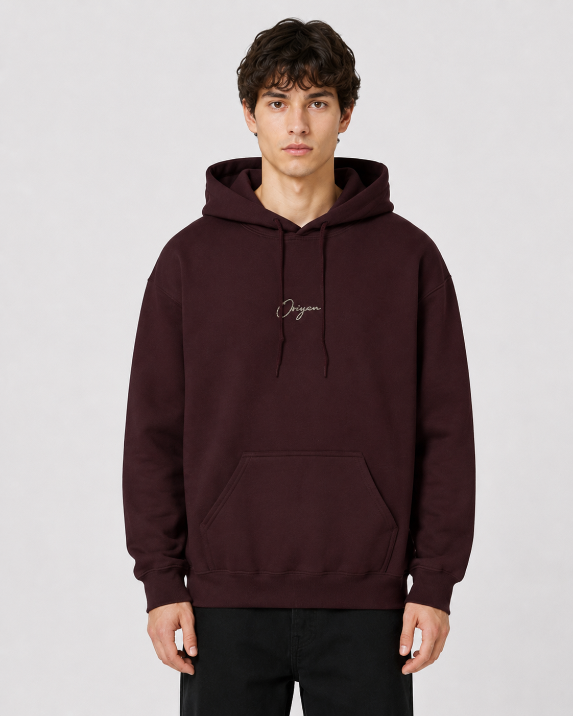 ORIYEN Wine Hoodie (Burgundy)