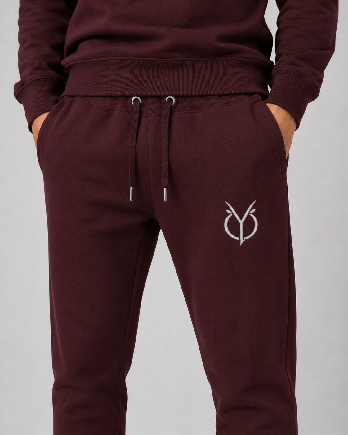 ORIYEN Burgundy Essentials Co-Ord Set